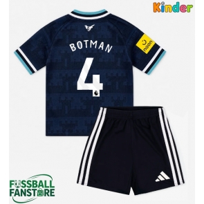 Newcastle United Sven Botman #4 Replik Auswärtstrikot Kinder 2026-27 Kurzarm (+ Kurze Hosen)